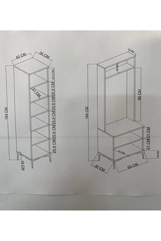 Rapid Portmanto beyaz